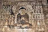 Bagan Myanmar. Mural paintings of the Thambula temple. 